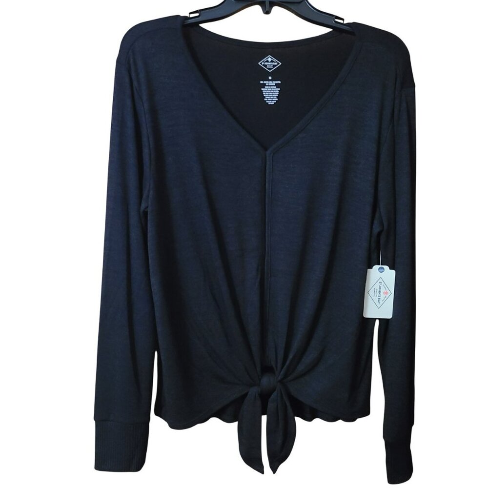 St. John's Bay Knotted Front Sweater - Size M - NWT